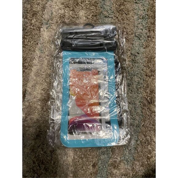 3 Pack Multicolored Waterproof Universal Fit Dry Bag Lanyard Crossbody NWT - Picture 1 of 5